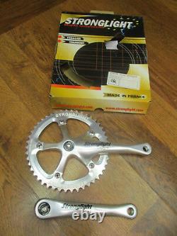 Rare Nos Stronglight Mygal 130 Bcd Cnc 46t Track Crank Set