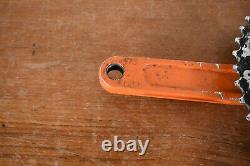 Rare Orange Vintage RaceFace Forged Anodized Square Taper Crank Set 175mm Retro