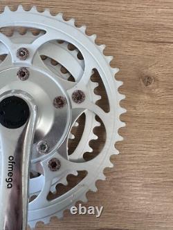 Retro Bicycle Parts NIB OFMEGA CRANKSET + BOTTOM BRACKET 170MM 28-38-48