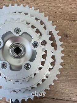 Retro Bicycle Parts NIB OFMEGA CRANKSET + BOTTOM BRACKET 170MM 28-38-48