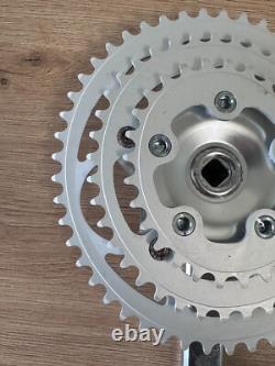 Retro Bicycle Parts NIB OFMEGA CRANKSET + BOTTOM BRACKET 170MM 28-38-48