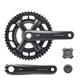 Road Bicycle Crank Set 165mm/170mm/175mm Double Disc 50-34t Bike Chainring