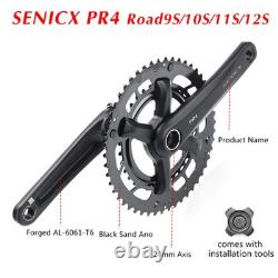 Road Bicycle Crank Set 165MM/170mm/175MM Double Disc 50-34T Bike Chainring