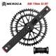 Road/gravel/folding Bike Crankset 170mm Crank Arm 50-34t/53-39t Double Chainring