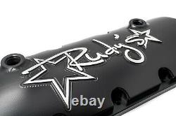 Rudy's Black Billet Aluminum Valve Cover Set For 2008-2010 Ford 6.4L Powerstroke