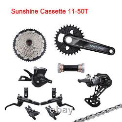 SHIMANO Deore M6100 M6120 1X12 Speed MTB Drivetrain Groupset 170/175mm Crankset