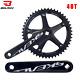 Skeace Bicycle Crankset 144bcd Mountain Bike Square Hole Crank Aluminum Alloy Si
