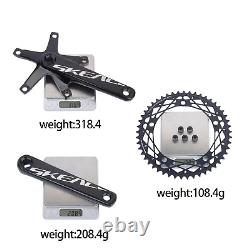 SKEACE Bicycle Crankset 144BCD Mountain Bike Square Hole Crank Aluminum Alloy Si