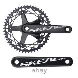 SKEACE Bicycle Crankset 144BCD Mountain Bike Square Hole Crank Aluminum Alloy Si
