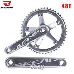 SKEACE Bicycle Crankset 144BCD Mountain Bike Square Hole Crank Aluminum Alloy Si