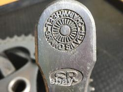 SR 165mm Cottered Aluminum Crank set Grand Silver Chainwheel Japan 106mm bcd