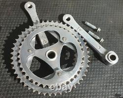 SR 165mm Cottered Aluminum Crank set Grand Silver Chainwheel Japan 106mm bcd
