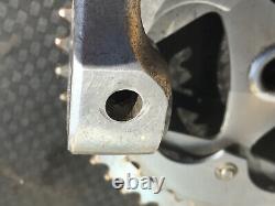 SR 165mm Cottered Aluminum Crank set Grand Silver Chainwheel Japan 106mm bcd