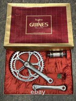 SUGINO GUINES Crank 170mm + Chain Ring 52x42T PCD 144mm Shield BB 75S & Titanium