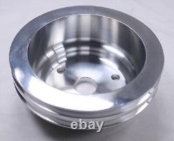 Sbc Aluminum Long Water Pump Lwp 2g / Crank 2g / Power Steering 2g Pulley Set