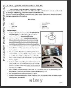 Set of Piston Cylinder Crank Motor Gasket Seal For Yamaha Blaster 200 66mm