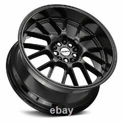 Shift CRANK Wheels 18x8.5 (30, 4x114.3, 73.1) Black Rims Set of 4