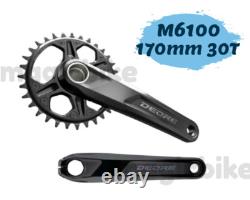 Shimano Deore FC-M6100 Crankset 170mm 30T 12-Speed Black New