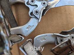 Shimano Dura Ace AX Crankset Road Pedals Toe Clips Vintage Retro Erotica Rare