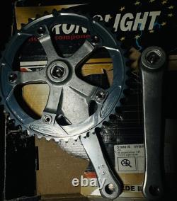 Stronglight Mygal Track Crank Set Track Fixie Or Double 46t Ring 1/8 170 New