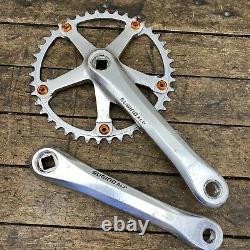 Sugino ALP Crank Set Vintage 144 BCD Track Fixie Single 42t New Wolf Tooth Bolts