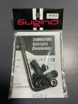 Sugino Black Torx Type Aluminum 5 Bolts Set for Double Bicycle