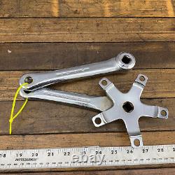 Sugino GT BMX Crank Set CHROME Old School BMX 170 mm Double 110 BCD OG 80s A3