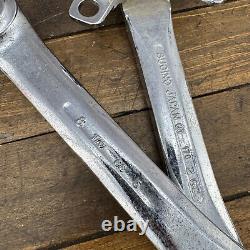 Sugino GT BMX Crank Set CHROME Old School BMX 170 mm Double 110 BCD OG 80s A3