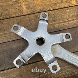 Sugino GT BMX Crank Set CHROME Old School BMX 170 mm Double 110 BCD OG 80s A3