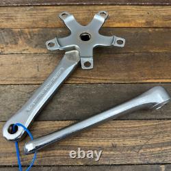 Sugino GT Crank Set CHROME Old School BMX 170 mm Double 110 BCD OG 1980s A2