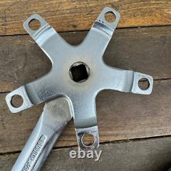 Sugino GT Crank Set CHROME Old School BMX 170 mm Double 110 BCD OG 1980s A2