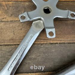 Sugino GT Crank Set CHROME Old School BMX 170 mm Double 110 BCD OG 1980s A2
