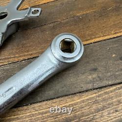 Sugino GT Crank Set CHROME Old School BMX 170 mm Double 110 BCD OG 1980s A2