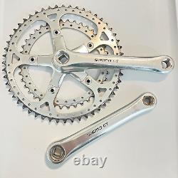Sugino GT Crank Set Chrome Old School BMX 170 mm Double 110 BCD Drillium