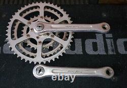 Sugino Super Maxy Crank Set 180mm Forged Alloy Silver Square Taper