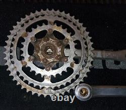 Sugino Super Maxy Crank Set 180mm Forged Alloy Silver Square Taper