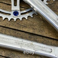 Sugino Super Mighty CRANK Set Crown Competition 170mm Blue old School BMX