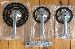 Sugino XP Tandem Cranksets NOS 80s Full Bike 170mm Triple Hidden Bolt Rare Japan