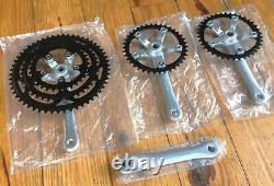 Sugino XP Tandem Cranksets NOS 80s Full Bike 170mm Triple Hidden Bolt Rare Japan