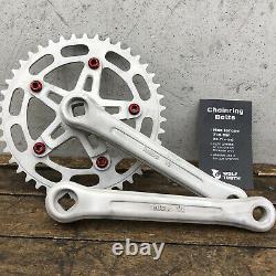 Suntour Vx Crank Set RAW 43t Chain Wheel 3pc Old School BMX New Bolts