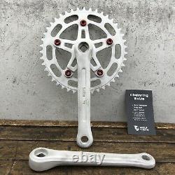 Suntour Vx Crank Set RAW 43t Chain Wheel 3pc Old School BMX New Bolts