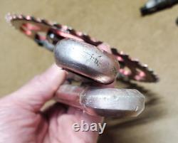 TEAM SCHWINN 170mm Red BMX Alloy Crank Arm Set Spindle BB Cups Sugino Vintage