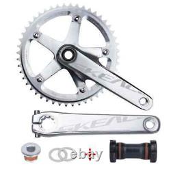 Track or Road Bike Crankset 48/49T Fixed Gear Bicycle Single Chainwheel Cranks