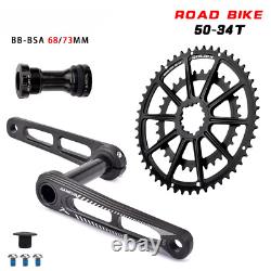 Ultralight Road Bike Crankset 170mm Aluminum Alloy Hollow Bicycle Crank Set New