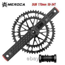 Ultralight Road Bike Crankset 170mm Crank 50-34T/53-39T Double Chainring