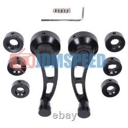 Universal Black Car Billet Aluminum Manual Door Window Winder Crank Handle Set