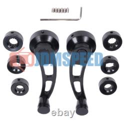 Universal Black Car Billet Aluminum Manual Door Window Winder Crank Handle Set