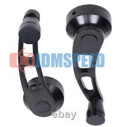 Universal Black Car Billet Aluminum Manual Door Window Winder Crank Handle Set