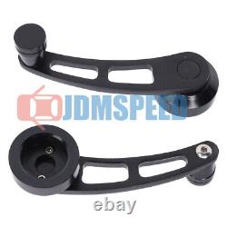 Universal Black Car Billet Aluminum Manual Door Window Winder Crank Handle Set