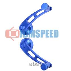 Universal Blue Car Window Winder Glass Crank Handle Aluminum Knobs Metal Set